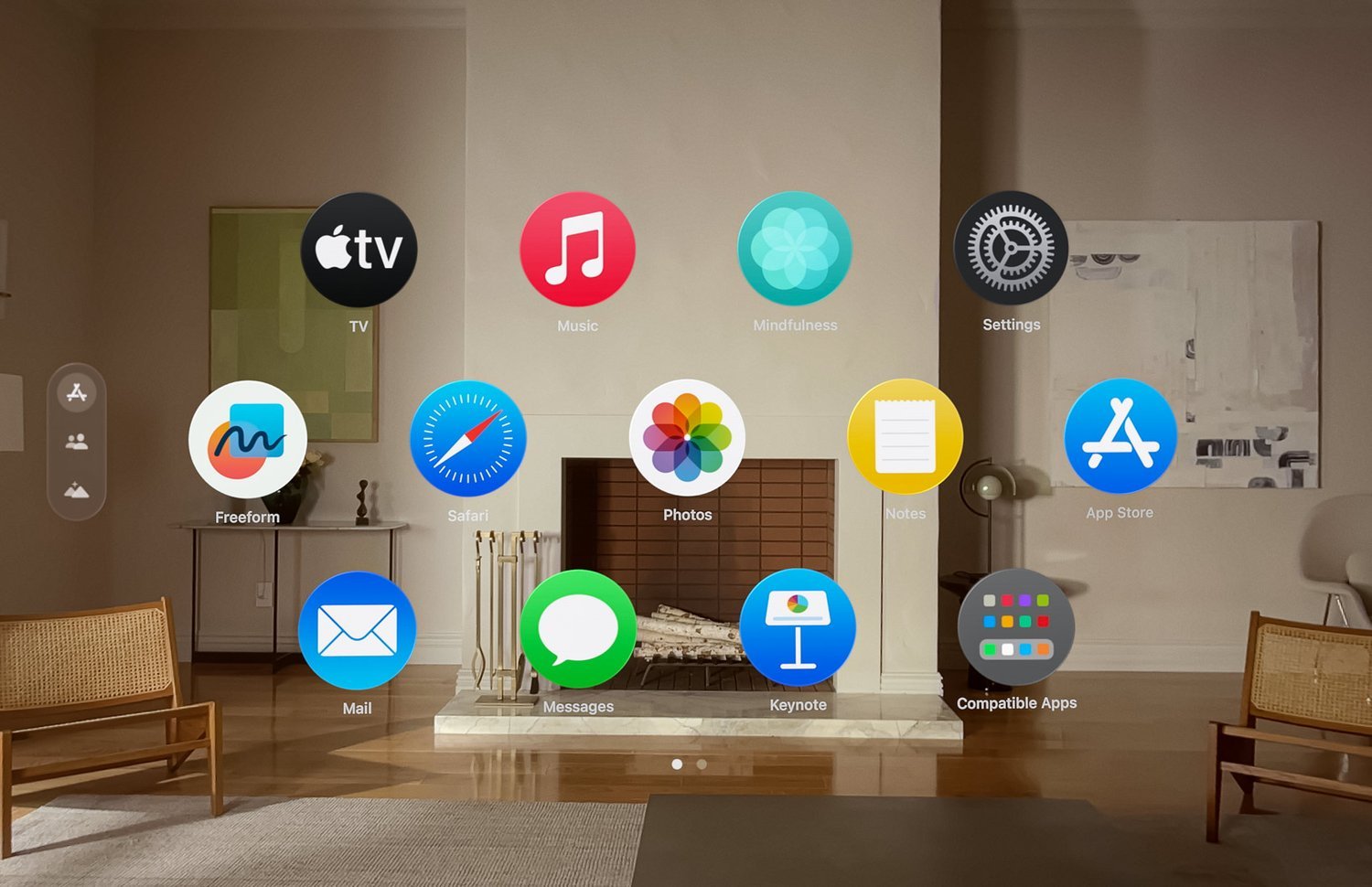 menu of apps