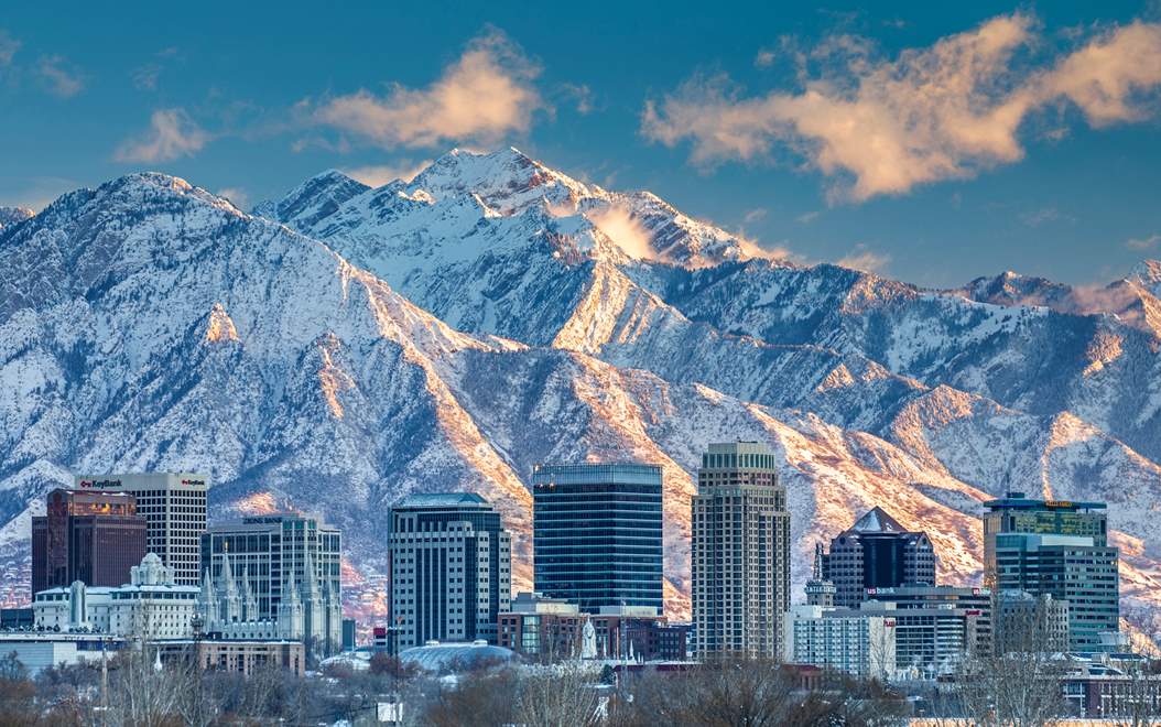 SLC Winter Skyline